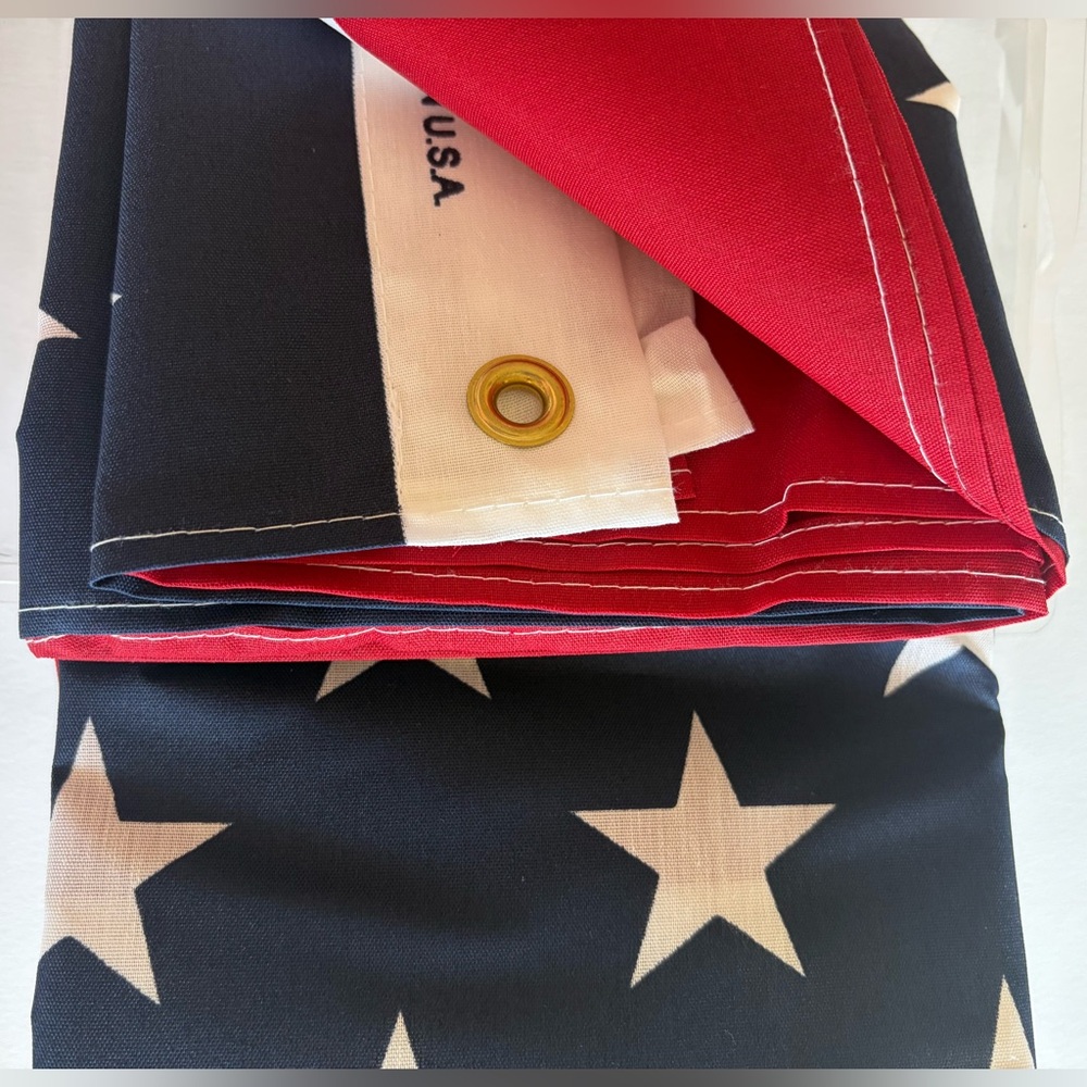 American Flag. 3’ X 5’. Printed U.S. Flag. Made in the USA. - Picture 2 of 6
